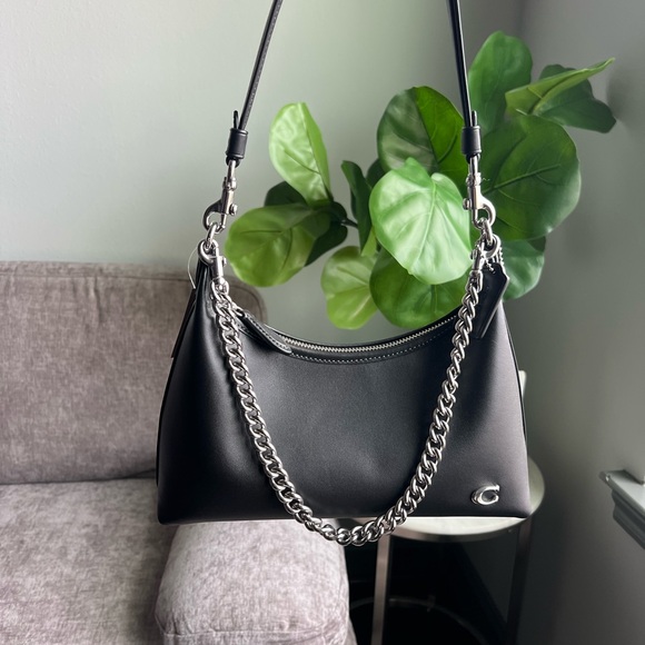 Coach Handbags - Coach Juliet 25 in black and silver 🖤⛓️